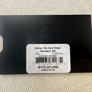 Shinola Money Clip Card Wallet